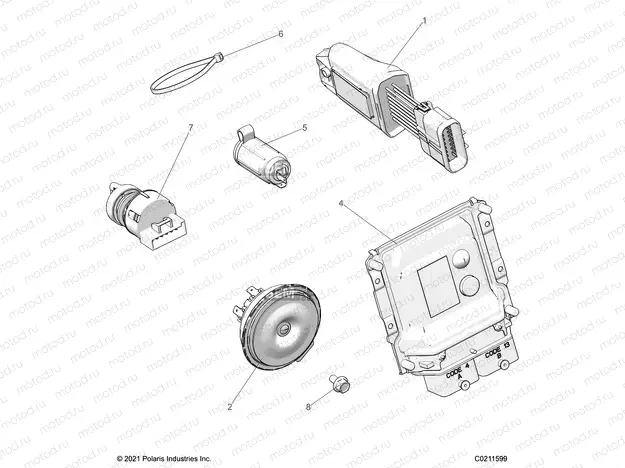 ELECTRICAL | ELECTRICAL, SWITCHES, HORN and ECM - A22SYE95KP (C0211599)
