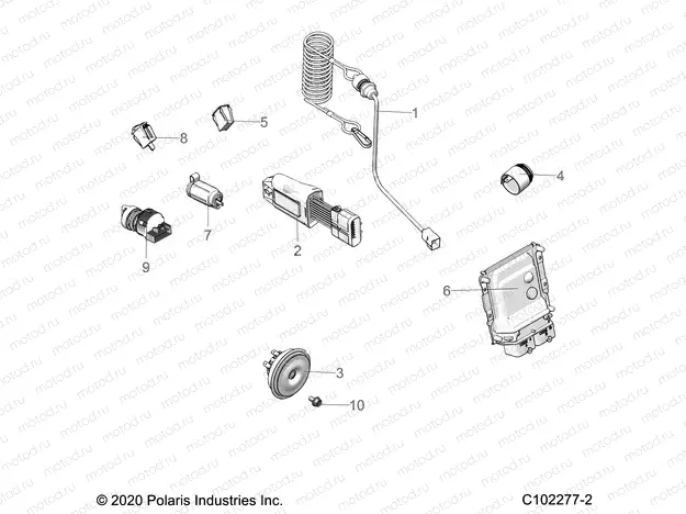 ELECTRICAL | ELECTRICAL, SWITCHES, HORN and ECU - A21SYE95KD (C102277-2)