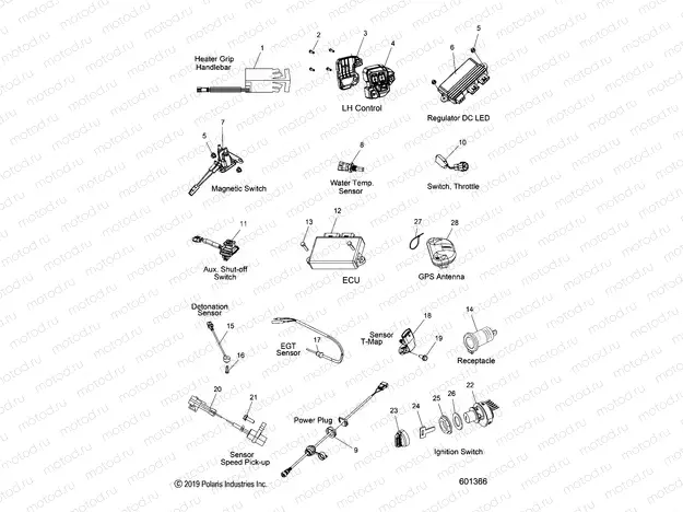 ELECTRICAL | ELECTRICAL, SWITCHES, SENSORS and COMPONENTS - S20EDE8RS/8REM (601366)