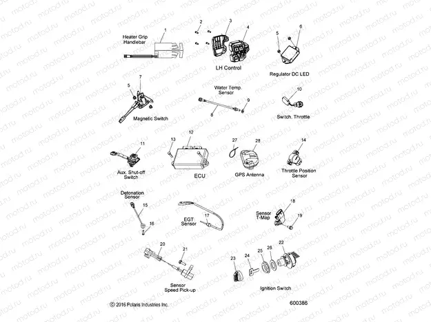 ELECTRICAL | ELECTRICAL, SWITCHES, SENSORS and COMPONENTS - S20EKL6PS ALL OPTIONS (600386)
