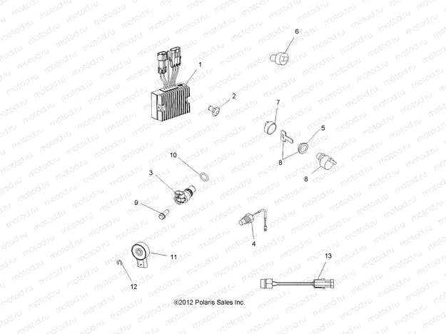 ELECTRICAL | ELECTRICAL, SWITCHES, SENSORS and ECM - A13MB46TH (49ATVELECT12400)