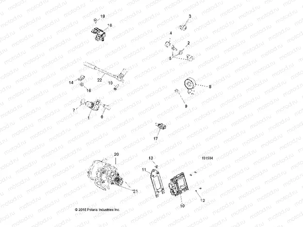 ELECTRICAL | ELECTRICAL, SWITCHES, SENSORS and ECM - A19SJE57BH (101584)