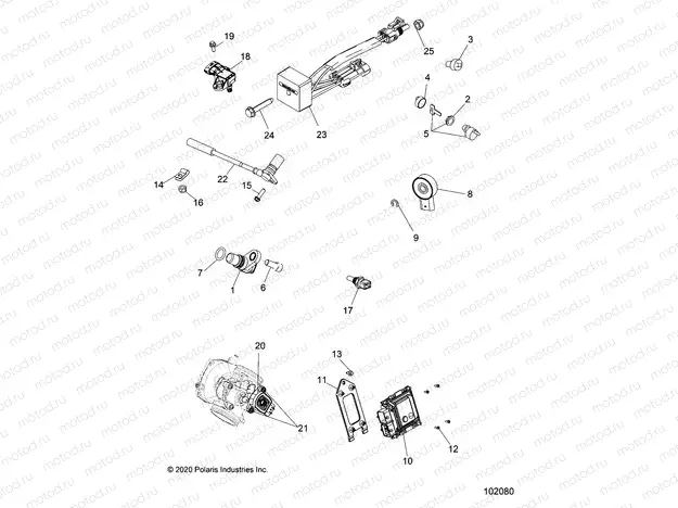 ELECTRICAL | ELECTRICAL, SWITCHES, SENSORS and ECM - A20SWE57A1/3A1 (102080)