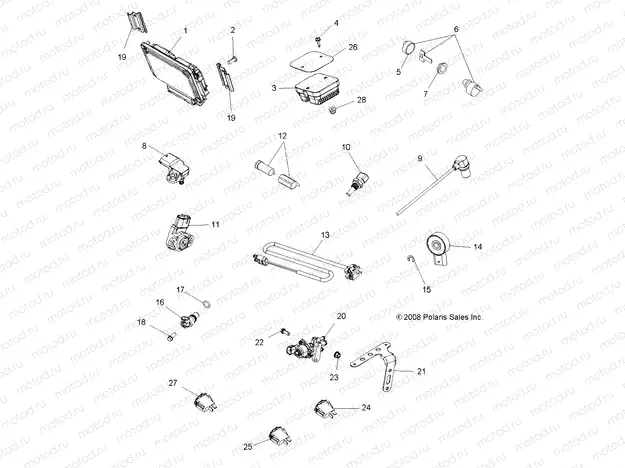 ELECTRICAL | ELECTRICAL, SWITCHES, SENSORS, ECU and CONTROL MODULES - A09ZN85/8X ALL OPTIONS (49ATVSWITCHES09SPXP850)