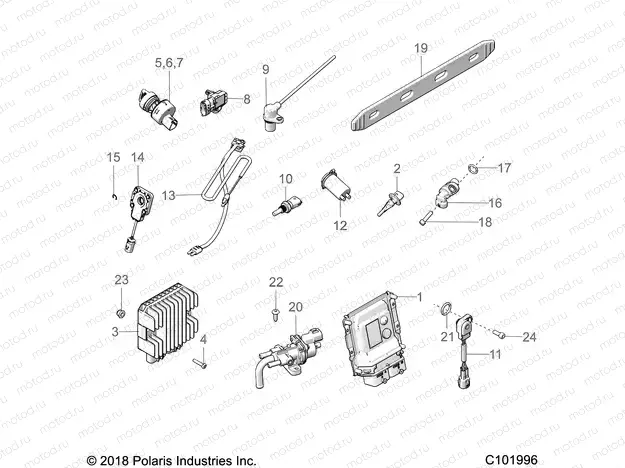 ELECTRICAL | ELECTRICAL, SWITCHES, SENSORS, ECU and CONTROL MODULES - A20SXA85A1/A7/CA1/CA7/E85A9/AF/AP/CA9/CAF/CAP/V85AP/CAP (C101996)