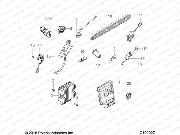 ELECTRICAL | ELECTRICAL, SWITCHES, SENSORS, ECU and CONTROL MODULES - A20SXZ95AG (C102027)