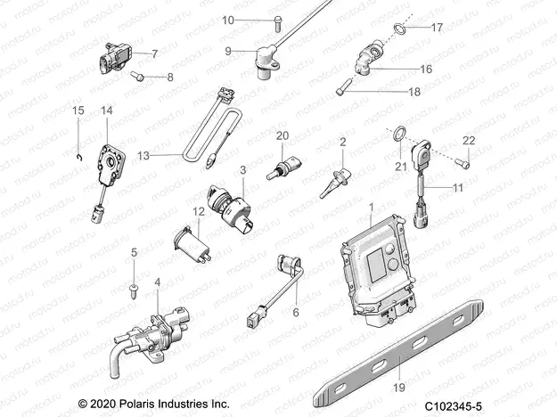 ELECTRICAL | ELECTRICAL, SWITCHES, SENSORS, ECU and CONTROL MODULES - A21SXM95AG/CAG (C102345-5)