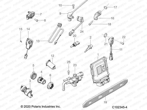 ELECTRICAL | ELECTRICAL, SWITCHES, SENSORS, ECU and CONTROL MODULES - A21SXZ85AN (C102345-4)