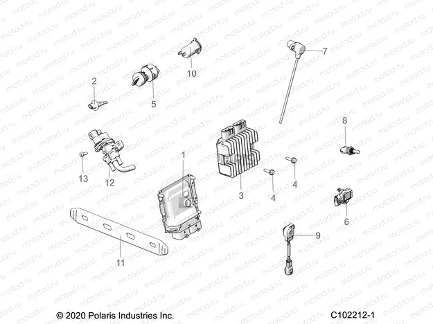 ELECTRICAL | ELECTRICAL, SWITCHES, SENSORS, ECU and CONTROL MODULES - A22SXN85A4 (C102212-1)