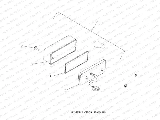 ELECTRICAL | ELECTRICAL, TAILLIGHT - A09BG50AA (49ATVTAILLAMPS08SCRAM)
