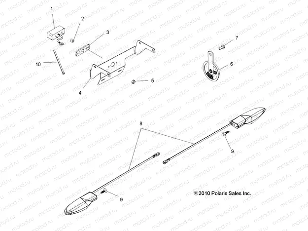 ELECTRICAL | ELECTRICAL, TURN SIGNALS and HORN - A15SEB57CA/CJ/SEC57CJ/CA (49ATVTURNSIG11SP500F)
