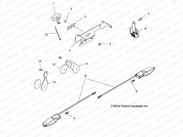 ELECTRICAL | ELECTRICAL, TURN SIGNALS and HORN - A15SHC57CS (49ATVTURNSIG11SP500F)