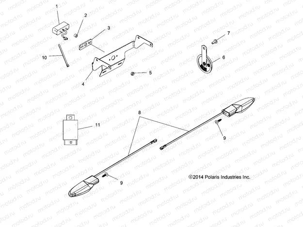 ELECTRICAL | ELECTRICAL, TURN SIGNALS and HORN - A15SWE57FA (49ATVTURNSIG15X2EU)