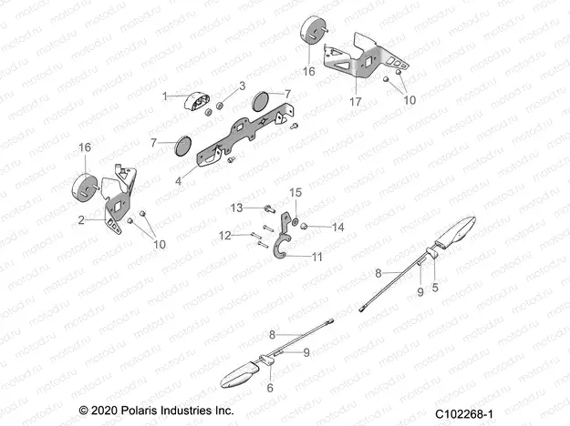 ELECTRICAL | ELECTRICAL, TURN SIGNALS and LICENSE PLATE - A20SVE95KR (C102268-1)