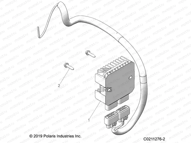 ELECTRICAL | ELECTRICAL, VOLTAGE REGULATOR AND MOUNTING - A20SEG57A1/A4/A7/A9 (C0211276-2)