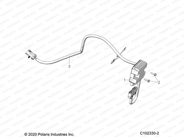 ELECTRICAL | ELECTRICAL, VOLTAGE REGULATOR AND MOUNTING - A20SYE85A9/CAP (C102330-2)