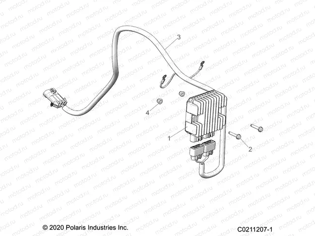 ELECTRICAL | ELECTRICAL, VOLTAGE REGULATOR AND MOUNTING - A21SYE95AD/CAD (C0211207-1)