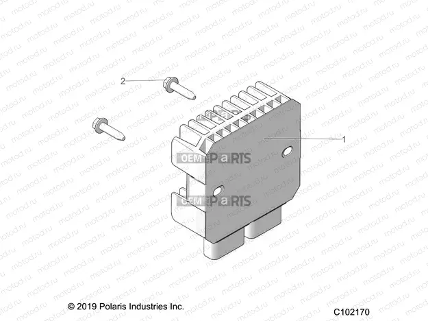 ELECTRICAL | ELECTRICAL, VOLTAGE REGULATOR AND MOUNTING - A22SDE57A4/B4 (C102170)