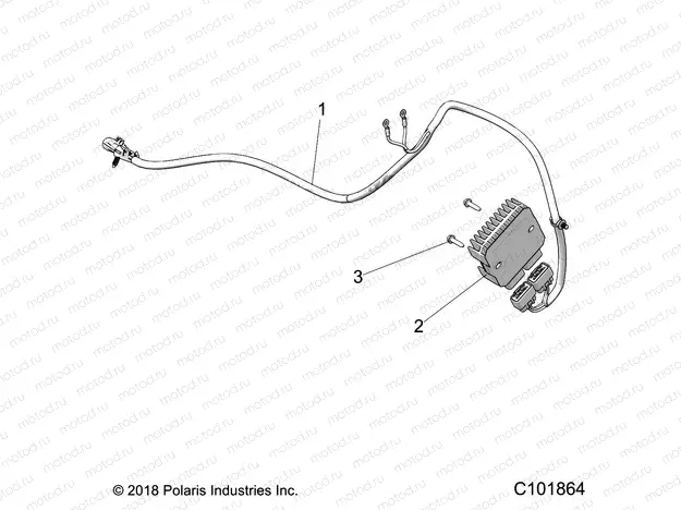 ELECTRICAL | ELECTRICAL, VOLTAGE REGULATOR AND MOUNTING (FROM 11/30/2018) - A19SHS57PS (C101864)