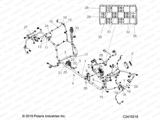ELECTRICAL | ELECTRICAL, WIELECTRICAL, WIRE HARNESS, CHASSIS - Z20RAB92AC/BC/AK/BK/AR/BR/C92AC/BC/AR/BR/BE/AE/E92AH/BH/AT/BT (C2415217)