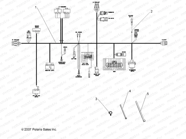 ELECTRICAL | ELECTRICAL, WIRE HARNESS - A08CA32AA (49ATVHARNESS08BOSS)
