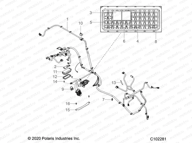 ELECTRICAL | ELECTRICAL, WIRE HARNESS - A21HAB15N2 (C102281)
