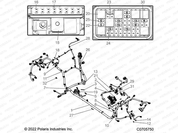 ELECTRICAL | ELECTRICAL, WIRE HARNESS, CHASSIS, ULTIMATE - Z22RAC92AF (C0705750)