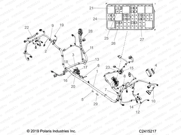 ELECTRICAL | ELECTRICAL, WIRE HARNESS, CHASSIS - Z20RAB92AC/BC/AK/BK/AR/BR/C92AC/BC/AR/BR/E92AH/BH/AT/BT (C2415217)