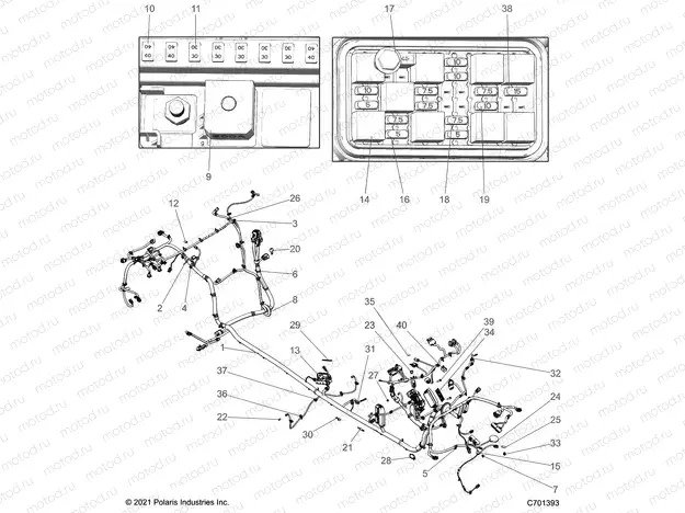 ELECTRICAL | ELECTRICAL, WIRE HARNESS, CHASSIS - Z22R4D92AB/AK (C701393)