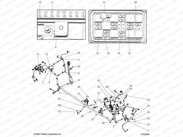 ELECTRICAL | ELECTRICAL, WIRE HARNESS, CHASSIS  - Z23R4D92AK/AS/BK/BS (C703054)