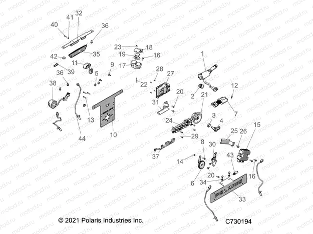 ELECTRICAL | ELECTRICAL, WIRE HARNESS COMPONENTS, AND LICENSE PLATE - R22RRS99C9/CK/CM/F9/FM/EF9/EFM/PCG  (C730194)