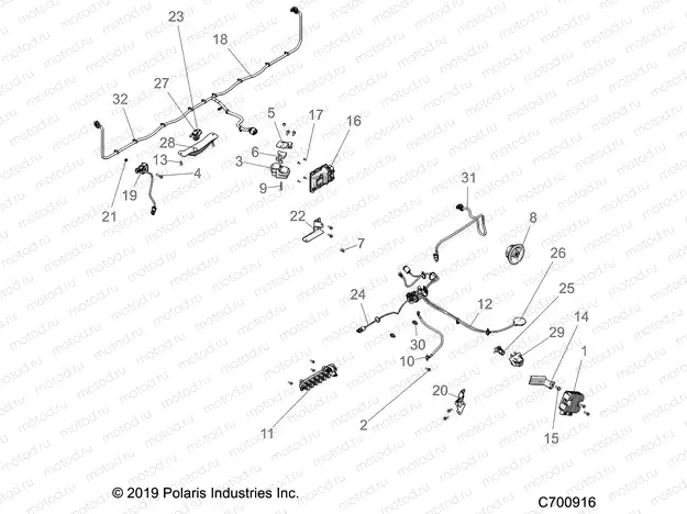 ELECTRICAL | ELECTRICAL, WIRE HARNESS COMPONENTS (FROM 10/10/2019) - R20RRK99A9/AA/AF/AP/AX/B9/BA/BF/BP/BX (C700916)