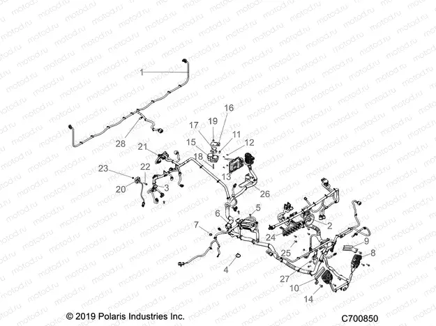 ELECTRICAL | ELECTRICAL, WIRE HARNESS COMPONENTS - R20RRR99A/B (C700850)