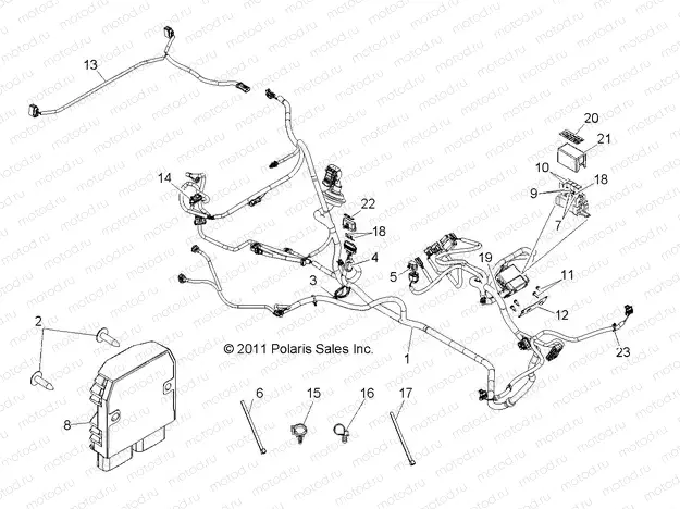 ELECTRICAL | ELECTRICAL, WIRE HARNESS, EPS - R13VH76AC/AD/AN/AS/EAI (49RGRHARNESS12RZREPS)