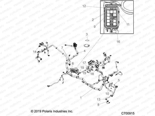 ELECTRICAL | ELECTRICAL, WIRE HARNESS (FROM 10/10/2019) - R20RRK99A9/AA/AF/AP/AX/B9/BA/BF/BP/BX (C700915)