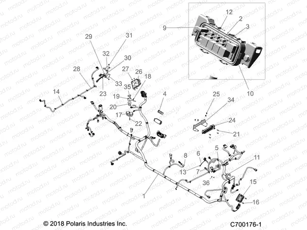 ELECTRICAL | ELECTRICAL, WIRE HARNESS - G20G4E99NG (C700176-1)