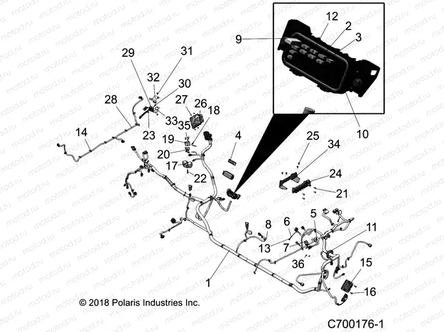 ELECTRICAL | ELECTRICAL, WIRE HARNESS - G20G4P99AX/LX (C700176-1)