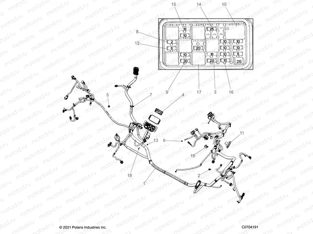 ELECTRICAL | ELECTRICAL, WIRE HARNESS - G22GAB99CP/FP (C701331)