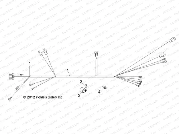 ELECTRICAL | ELECTRICAL, WIRE HARNESS, MAIN REAR POWER - L12G4A/L124GS (49GEMELECTRICAL12HARNESS4)