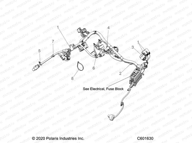 ELECTRICAL | ELECTRICAL, WIRE HARNESS, MAIN - S22TDL8RS/8RE ALL OPTIONS (C601630)