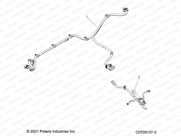 ELECTRICAL | ELECTRICAL, WIRE HARNESS, PERIPHERAL - Z22R4E92AD/AJ (C0705137-3)