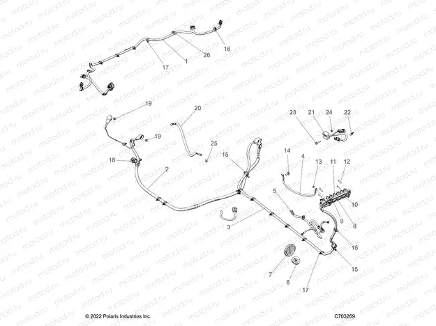 ELECTRICAL | ELECTRICAL, WIRE HARNESS, PERIPHERAL - Z23RMD2KAK/AJ/BK/BJ (C703269)