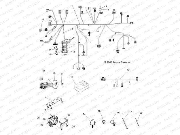 ELECTRICAL | ELECTRICAL, WIRE HARNESS - R09VH76FX (49RGRHARNESS09RZRI)