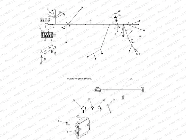 ELECTRICAL | ELECTRICAL, WIRE HARNESS - R11VE76AC/AD/AT/AW/AZ (49RGRHARNESS11RZRS)