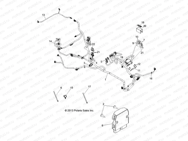 ELECTRICAL | ELECTRICAL, WIRE HARNESS - R13VE76AD/AI/AW (49RGRHARNESS13RZRS)