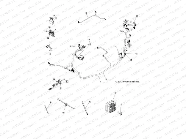 ELECTRICAL | ELECTRICAL, WIRE HARNESS - R13VH6EAK (49RGRHARNESS13RZR570EPS)