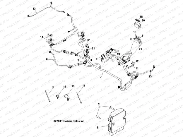 ELECTRICAL | ELECTRICAL, WIRE HARNESS - R13VH76AC/AD/AN/AS/EAI (49RGRHARNESS12RZR)