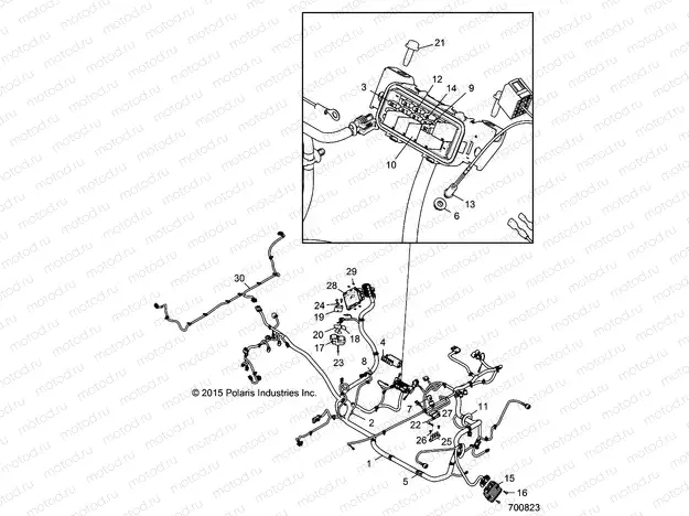 ELECTRICAL | ELECTRICAL, WIRE HARNESS - R16RGE99A7/AE/AV (700823)