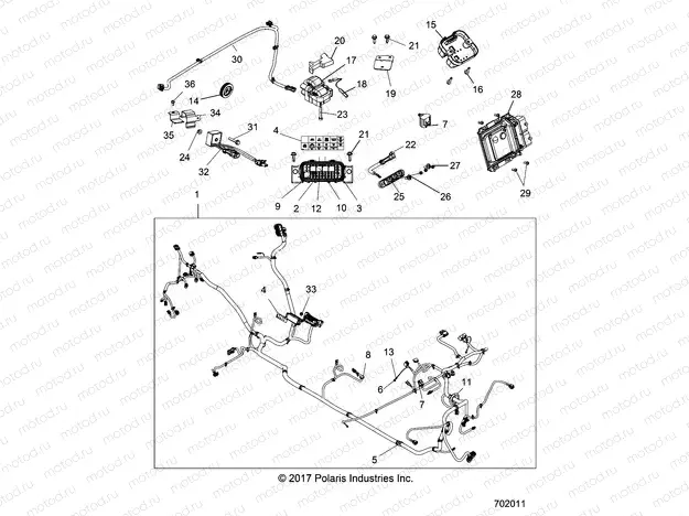 ELECTRICAL | ELECTRICAL, WIRE HARNESS - R18RHE99BK (702011)