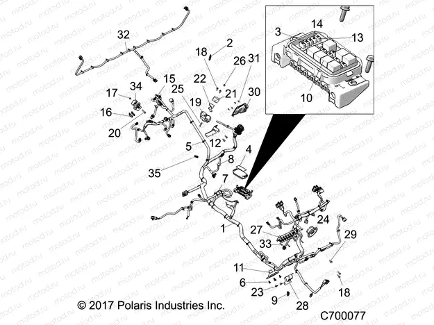 ELECTRICAL | ELECTRICAL, WIRE HARNESS - R18RRU99AS/BS (C700077)
